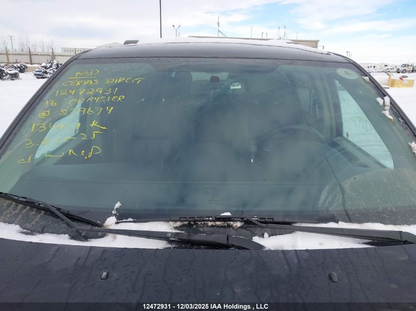 2016 Chrysler Town & Country Touring L VIN: 2C4RC1CG2GR279674 Lot: 12472931