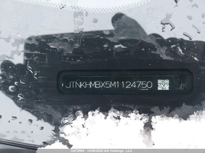 2021 Toyota C-Hr Limited VIN: JTNKHMBX5M1124750 Lot: 12472980