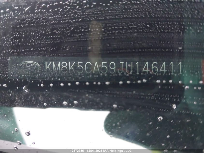 2018 Hyundai Kona 1.6T Ultimate VIN: KM8K5CA59JU146411 Lot: 12472985