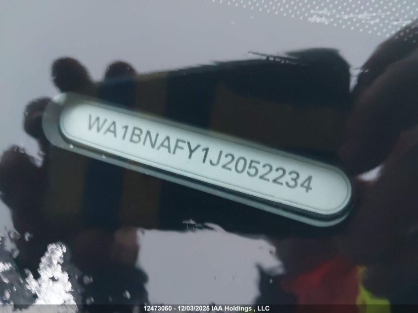 2018 Audi Q5 VIN: WA1BNAFY1J2052234 Lot: 12473050