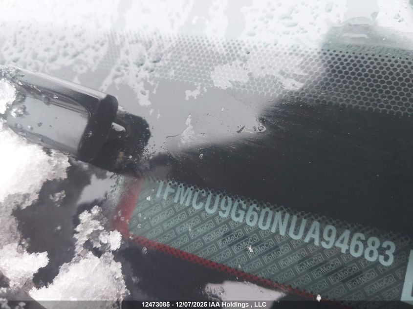 2022 Ford Escape Se VIN: 1FMCU9G60NUA94683 Lot: 12473085