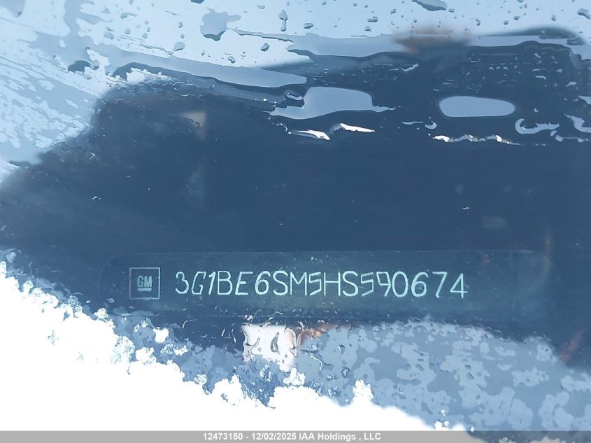 2017 Chevrolet Cruze Lt Auto VIN: 3G1BE6SM5HS590674 Lot: 12473150