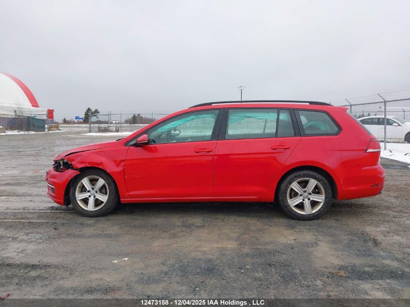 2019 Volkswagen Golf Sportwagen 1.8 Tsi Comfortline/1.8 Tsi Highline VIN: 3VW117AU8KM523632 Lot: 12473158