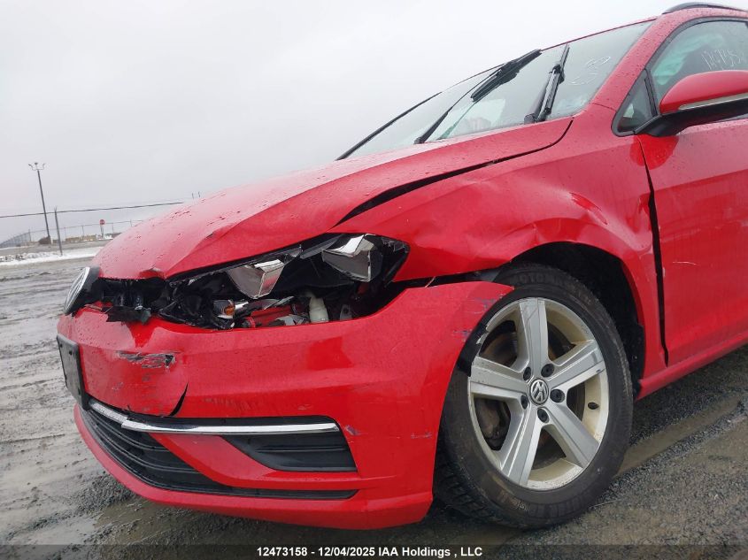 2019 Volkswagen Golf Sportwagen 1.8 Tsi Comfortline/1.8 Tsi Highline VIN: 3VW117AU8KM523632 Lot: 12473158