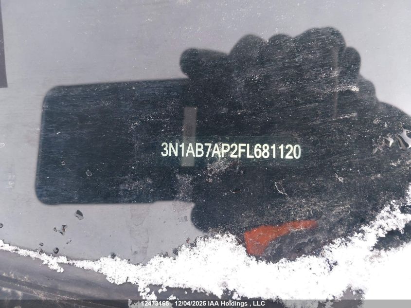 2015 Nissan Sentra VIN: 3N1AB7AP2FL681120 Lot: 12473165