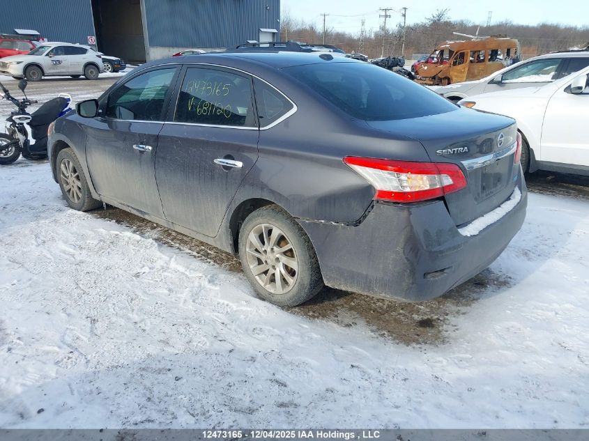 2015 Nissan Sentra VIN: 3N1AB7AP2FL681120 Lot: 12473165
