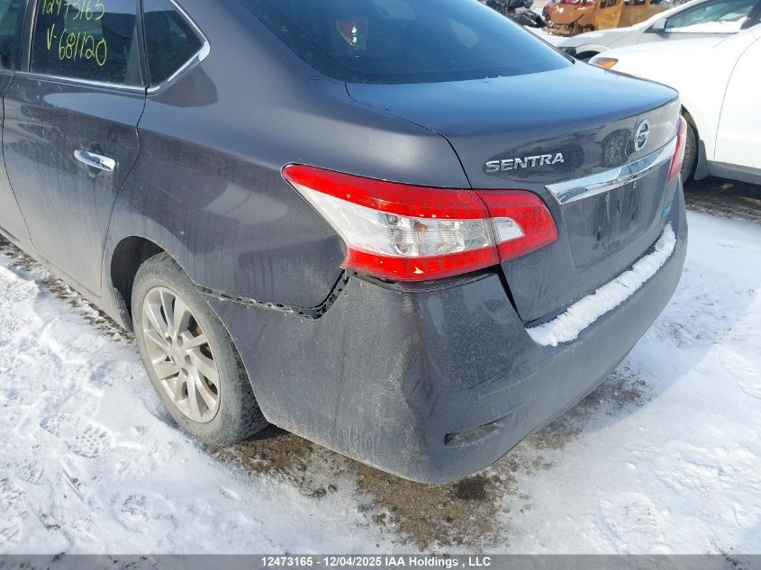 2015 Nissan Sentra VIN: 3N1AB7AP2FL681120 Lot: 12473165