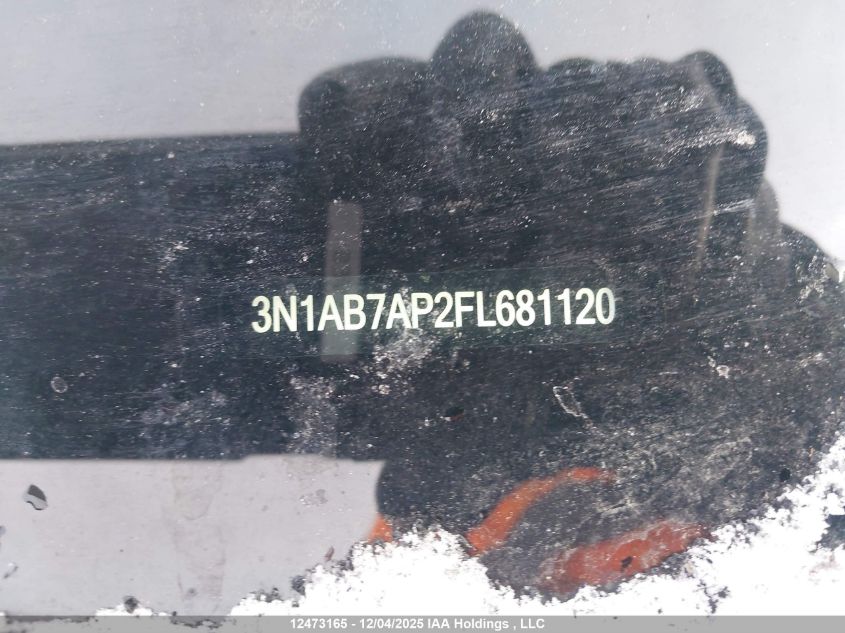 2015 Nissan Sentra VIN: 3N1AB7AP2FL681120 Lot: 12473165