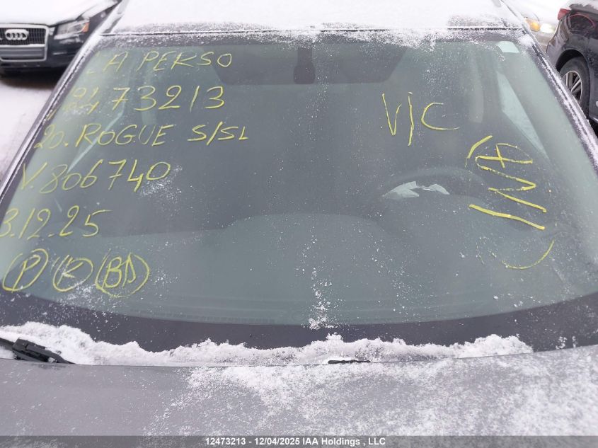 2020 Nissan Rogue S/Sl/Sv VIN: 5N1AT2MV9LC806740 Lot: 12473213