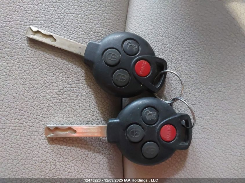 2013 Smart Fortwo Pure/Passion VIN: WMEEJ3BA8DK656971 Lot: 12473223