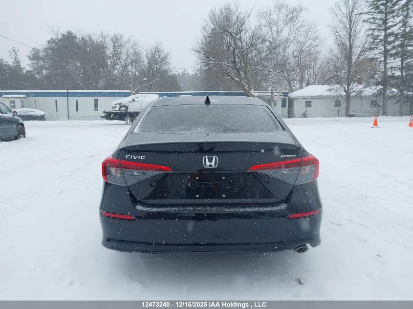 2022 Honda Civic Sport VIN: 2HGFE2F53NH124133 Lot: 12473240