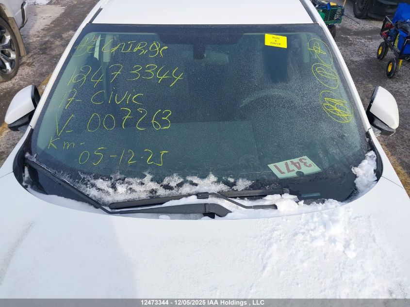 2017 Honda Civic VIN: 2HGFC2E57HH007263 Lot: 12473344
