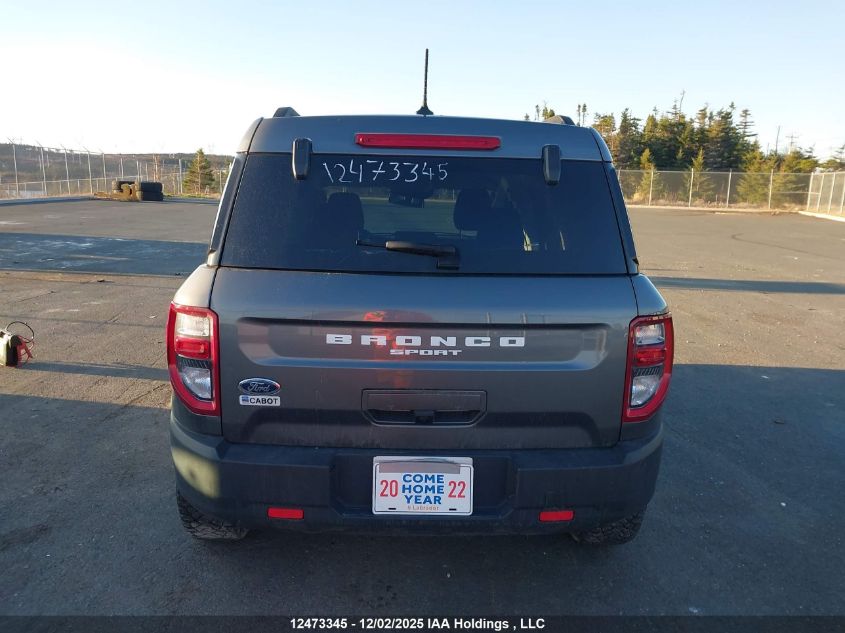 2024 Ford Bronco Sport Big Bend VIN: 3FMCR9B61RRE54761 Lot: 12473345