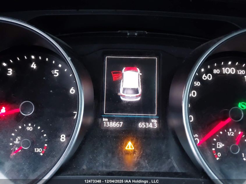 2018 Volkswagen Tiguan Comfortline VIN: 3VV2B7AX5JM122232 Lot: 12473348