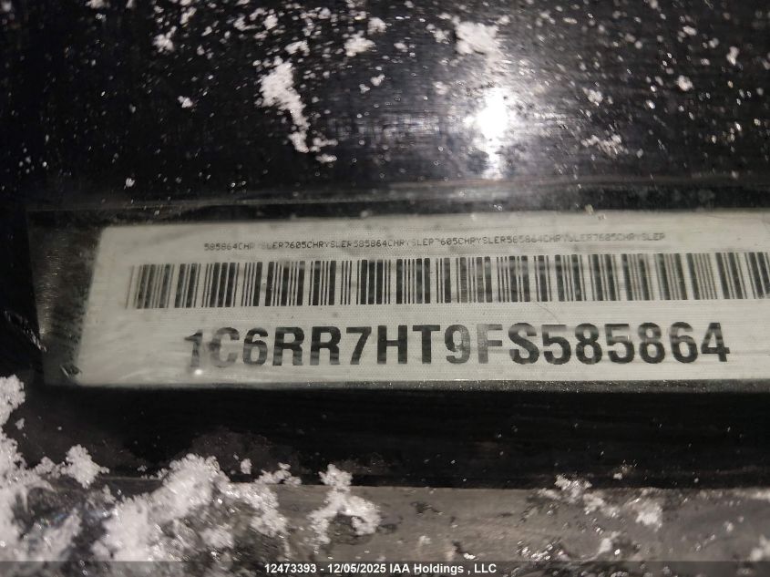 2015 Ram 1500 Sport VIN: 1C6RR7HT9FS585864 Lot: 12473393