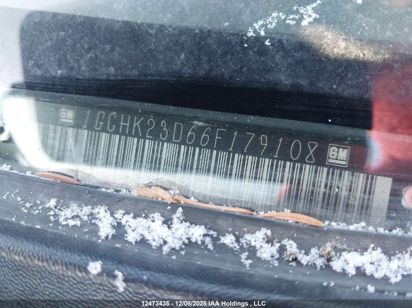 2006 Chevrolet Silverado K2500 Heavy Duty VIN: 1GCHK23D66F179108 Lot: 12473435