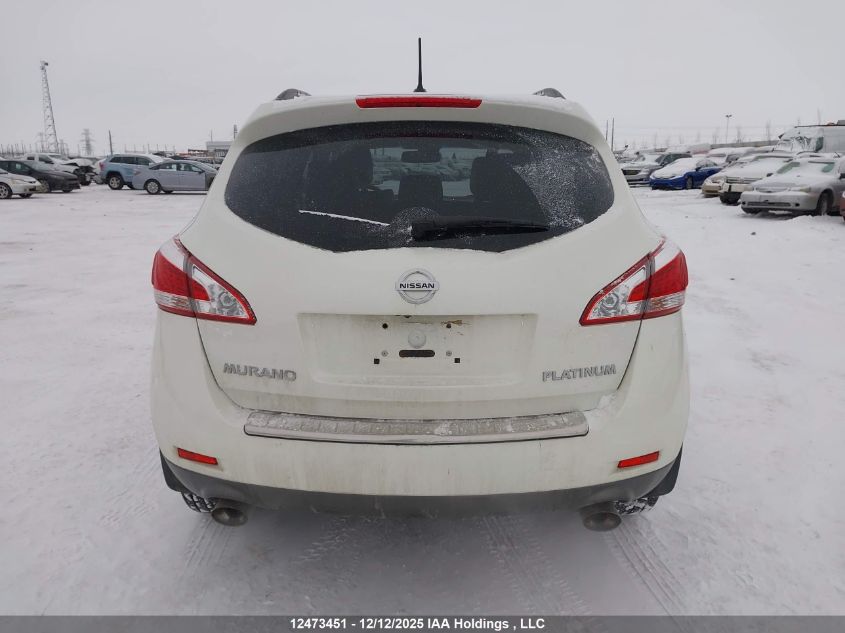 2014 Nissan Murano Platinum/S/Sl/Sv VIN: JN8AZ1MW4EW523304 Lot: 12473451