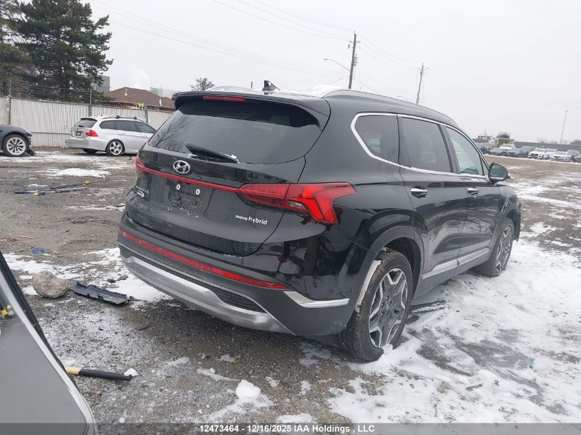 2022 Hyundai Santa Fe Luxury Hybrid Awd VIN: KM8S5DA17NU059941 Lot: 12473464