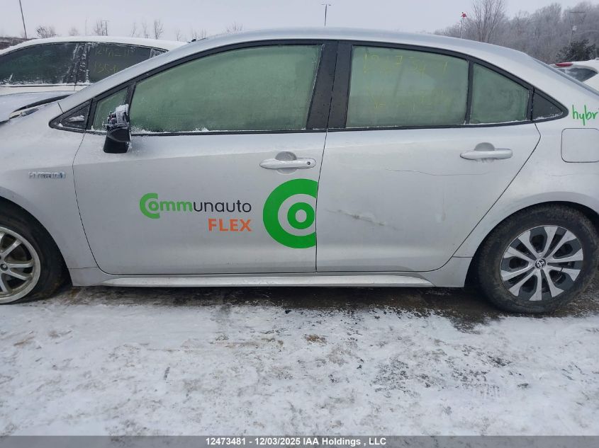 2021 Toyota Corolla Hybrid Base W/Li Battery VIN: JTDBAMDE8MJ027319 Lot: 12473481