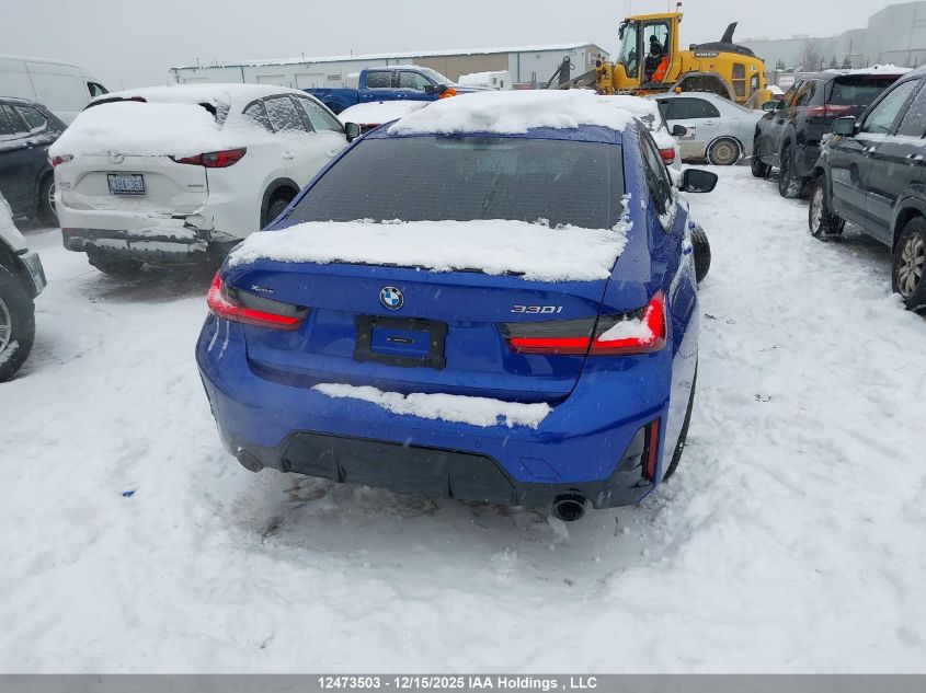 2023 BMW 330I xDrive VIN: 3MW89FF09P8D72243 Lot: 12473503