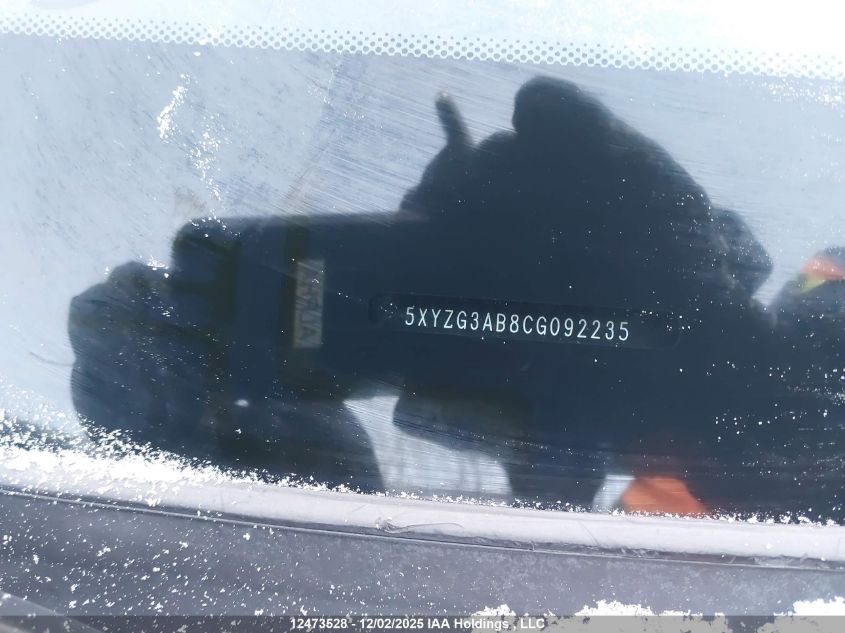 2012 Hyundai Santa Fe Gls VIN: 5XYZG3AB8CG092235 Lot: 12473528