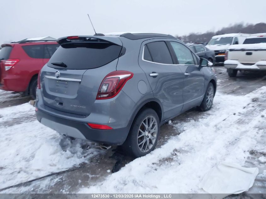 2019 Buick Encore Sport Touring VIN: KL4CJ1SB2KB904190 Lot: 12473530