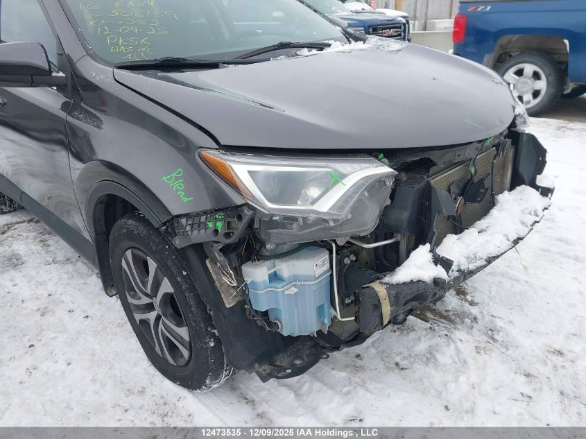 2016 Toyota Rav4 Le VIN: 2T3BFREV3GW508159 Lot: 12473535