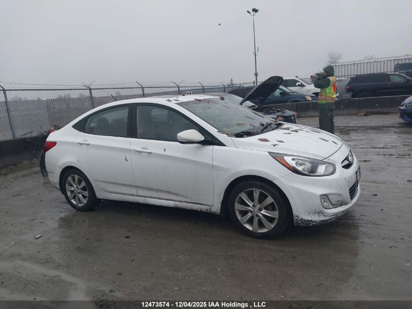 2013 Hyundai Accent Gls/Se VIN: KMHCU4AE4DU295407 Lot: 12473574