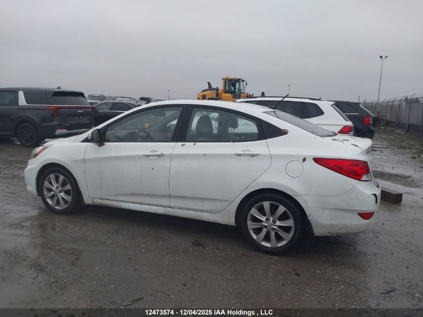 2013 Hyundai Accent Gls/Se VIN: KMHCU4AE4DU295407 Lot: 12473574