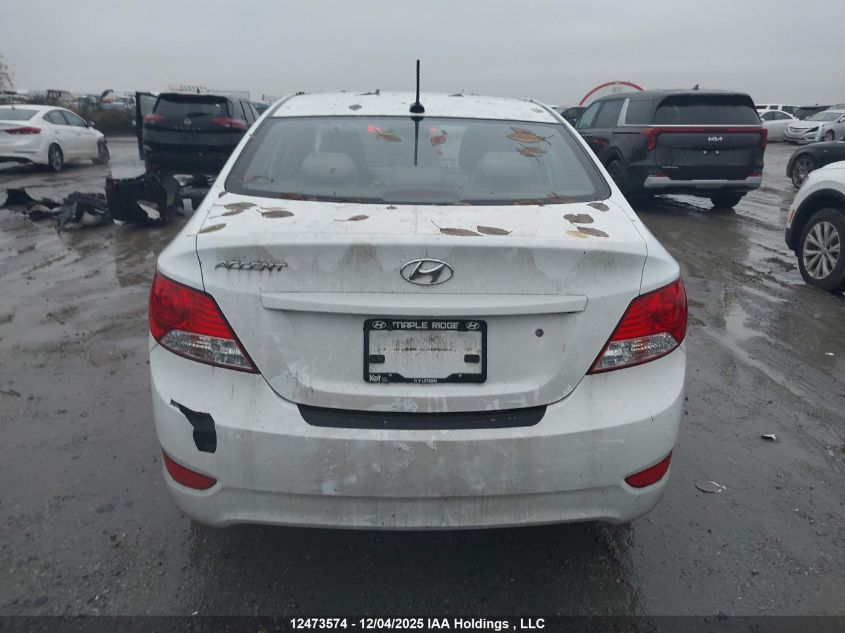 2013 Hyundai Accent Gls/Se VIN: KMHCU4AE4DU295407 Lot: 12473574