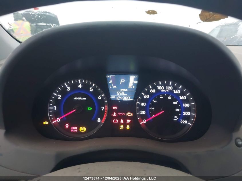 2013 Hyundai Accent Gls/Se VIN: KMHCU4AE4DU295407 Lot: 12473574