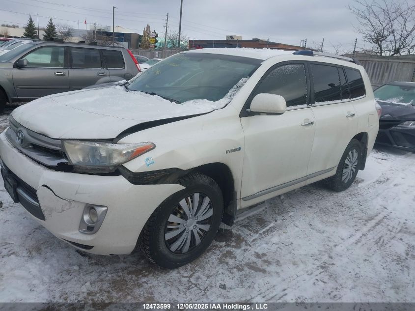 2013 Toyota Highlander Hybrid Limited VIN: JTEDC3EH9D2012534 Lot: 12473599