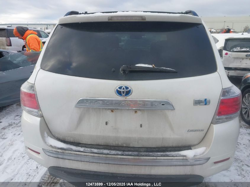 2013 Toyota Highlander Hybrid Limited VIN: JTEDC3EH9D2012534 Lot: 12473599