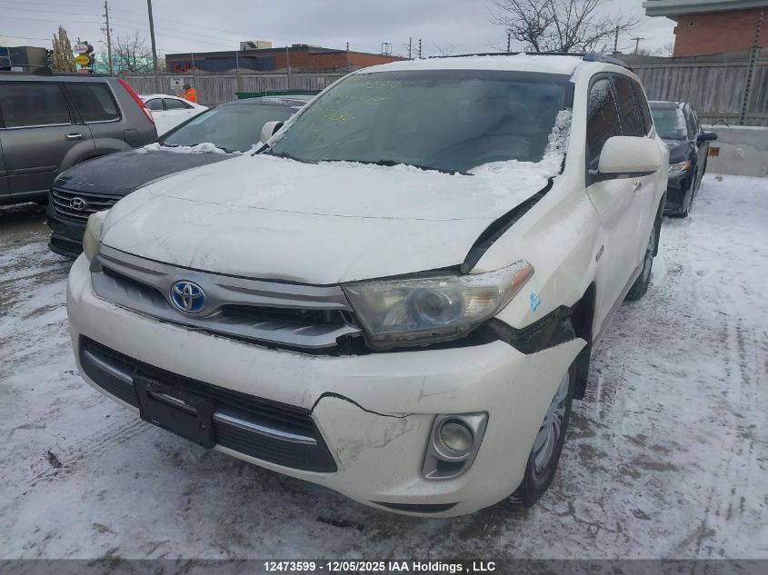 2013 Toyota Highlander Hybrid Limited VIN: JTEDC3EH9D2012534 Lot: 12473599