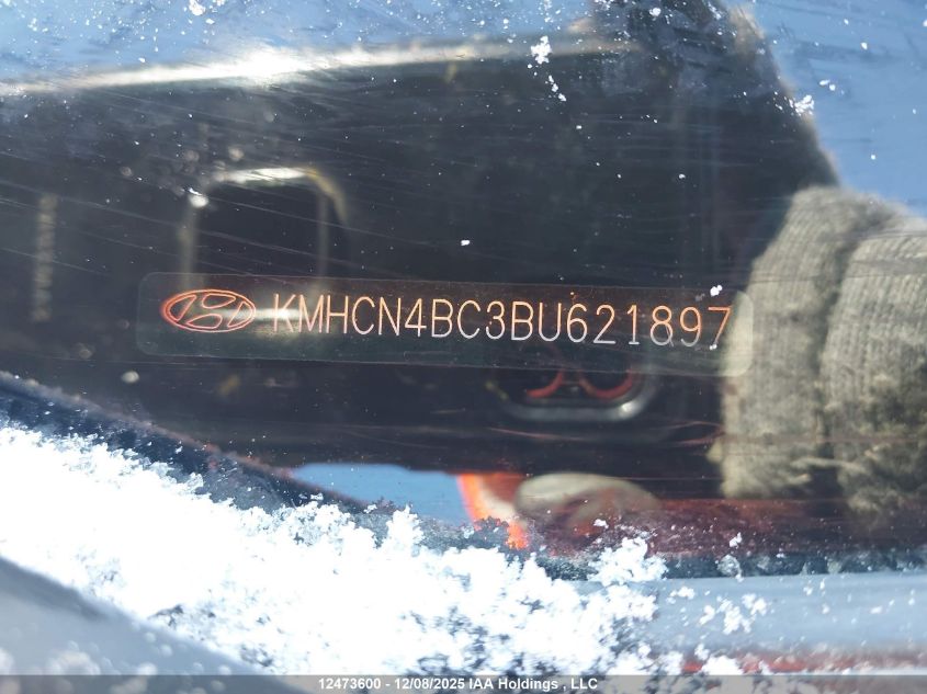 2011 Hyundai Accent Gls VIN: KMHCN4BC3BU621897 Lot: 12473600