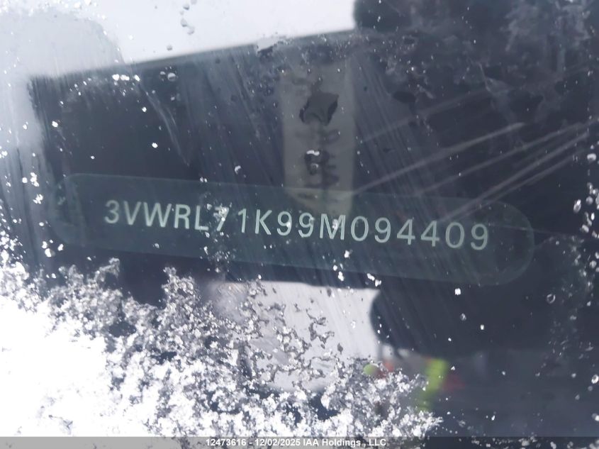 2009 Volkswagen Jetta Tdi VIN: 3VWRL71K99M094409 Lot: 12473616