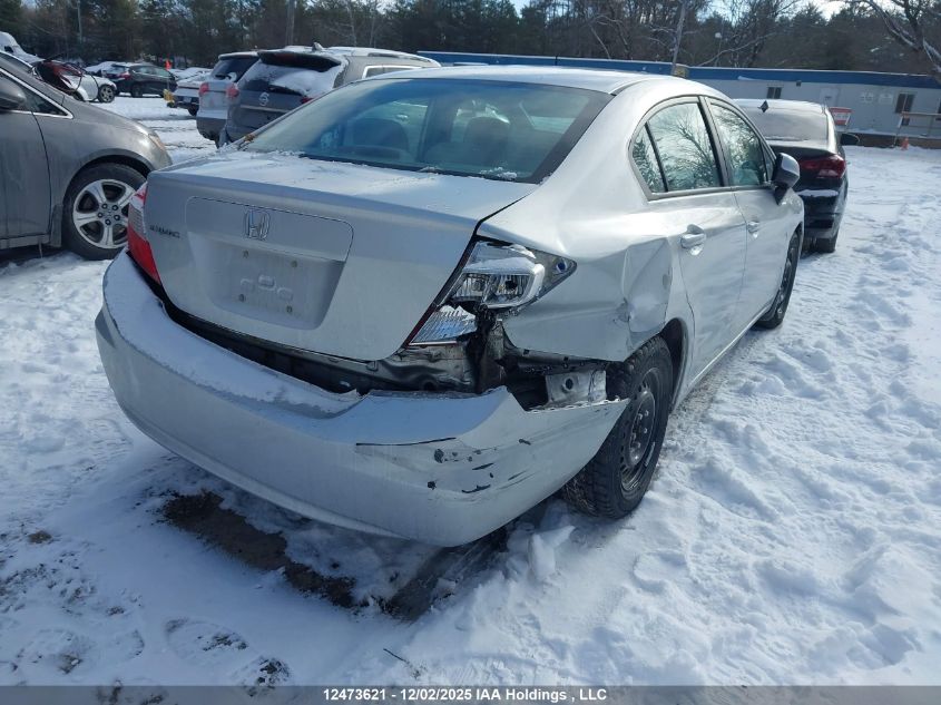 2012 Honda Civic Lx VIN: 2HGFB2F42CH104100 Lot: 12473621