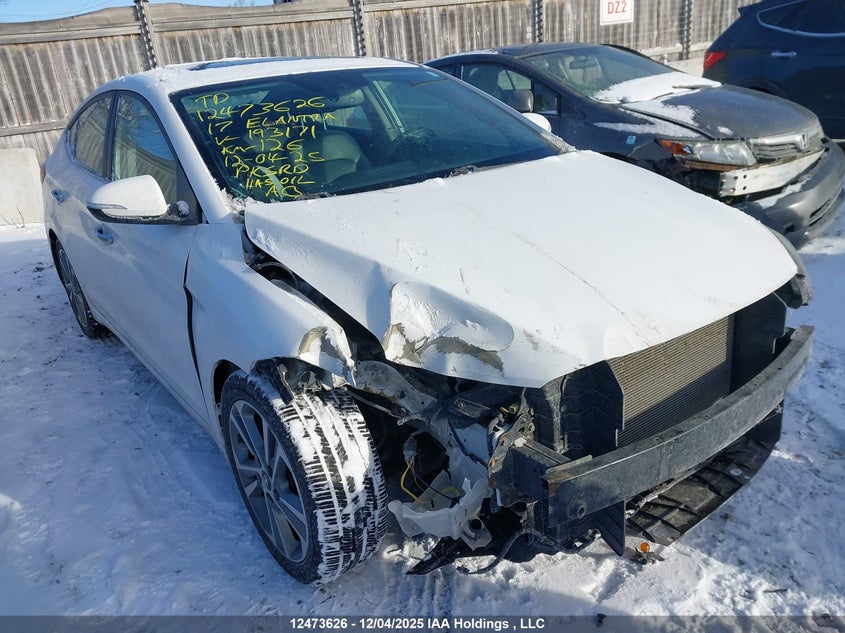KMHD84LF0HU193171 2017 Hyundai Elantra Limited auction photo 1