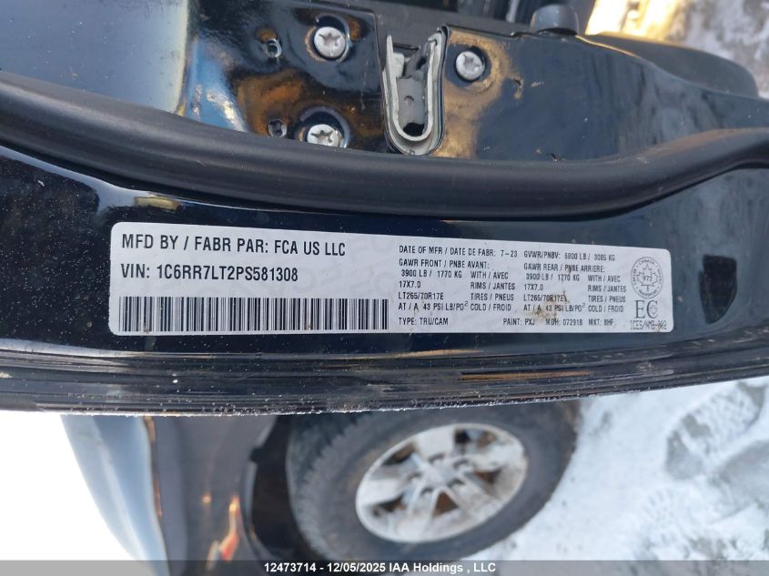 2023 Ram 1500 Classic Slt VIN: 1C6RR7LT2PS581308 Lot: 12473714