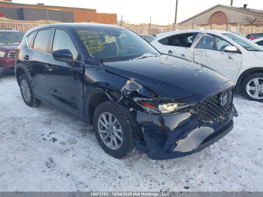 2022 Mazda Cx-5 Gx VIN: JM3KFBBL8N0598198 Lot: 12473753