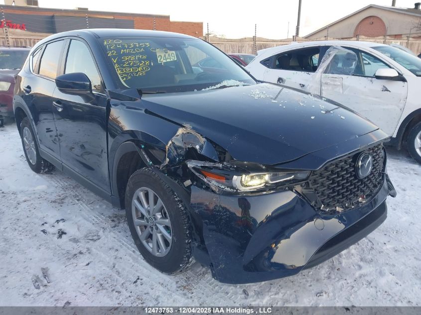 2022 Mazda Cx-5 Gx VIN: JM3KFBBL8N0598198 Lot: 12473753