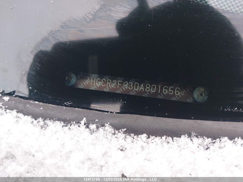 2013 Honda Accord Touring VIN: 1HGCR2F93DA801656 Lot: 12473755