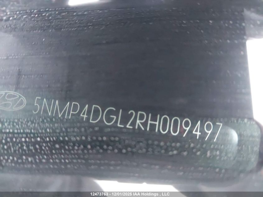 2024 Hyundai Santa Fe Luxury VIN: 5NMP4DGL2RH009497 Lot: 12473763