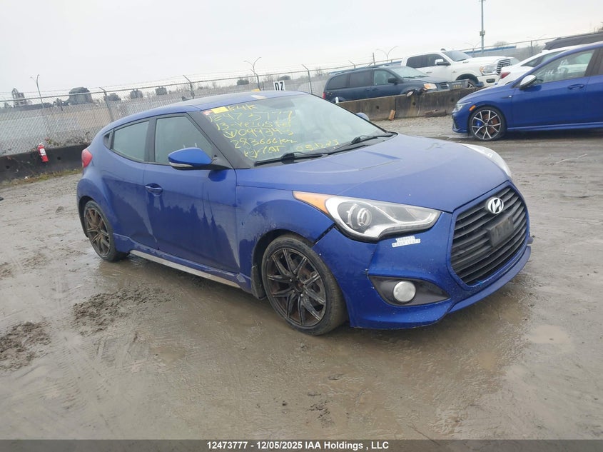 KMHTC6AE1DU099343 2013 Hyundai Veloster Turbo auction photo 1