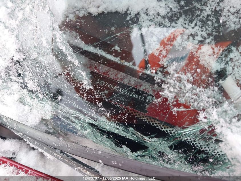 2012 Hyundai Santa Fe Gls VIN: 5XYZGDAGXCG138617 Lot: 12473797