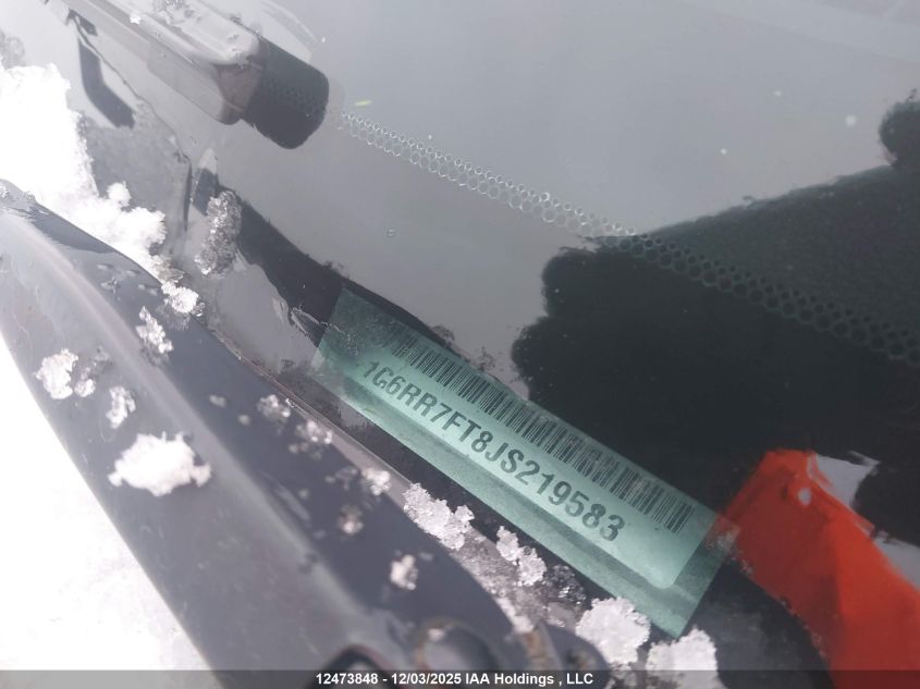 2018 Ram 1500 St VIN: 1C6RR7FT8JS219583 Lot: 12473848