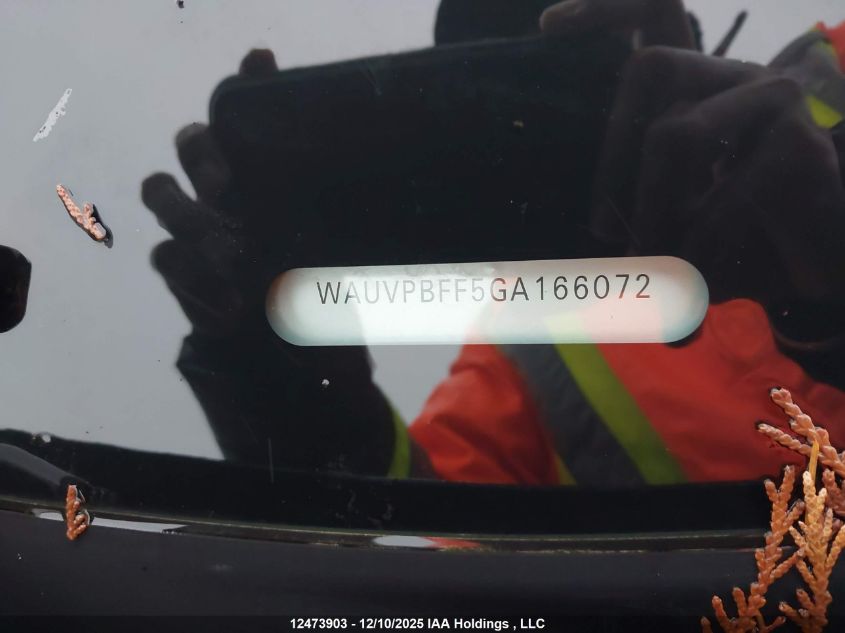 2016 Audi A3 E-Tron 1.4T Premium VIN: WAUVPBFF5GA166072 Lot: 12473903