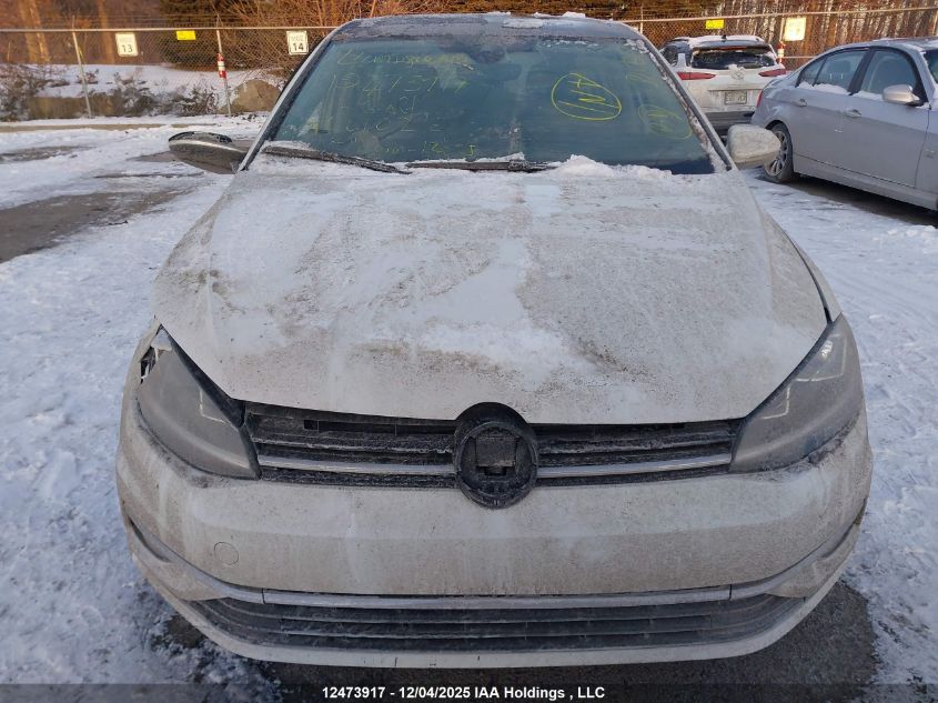 2021 Volkswagen Golf Comfortline/Highline VIN: 3VWG57AU5MM010212 Lot: 12473917