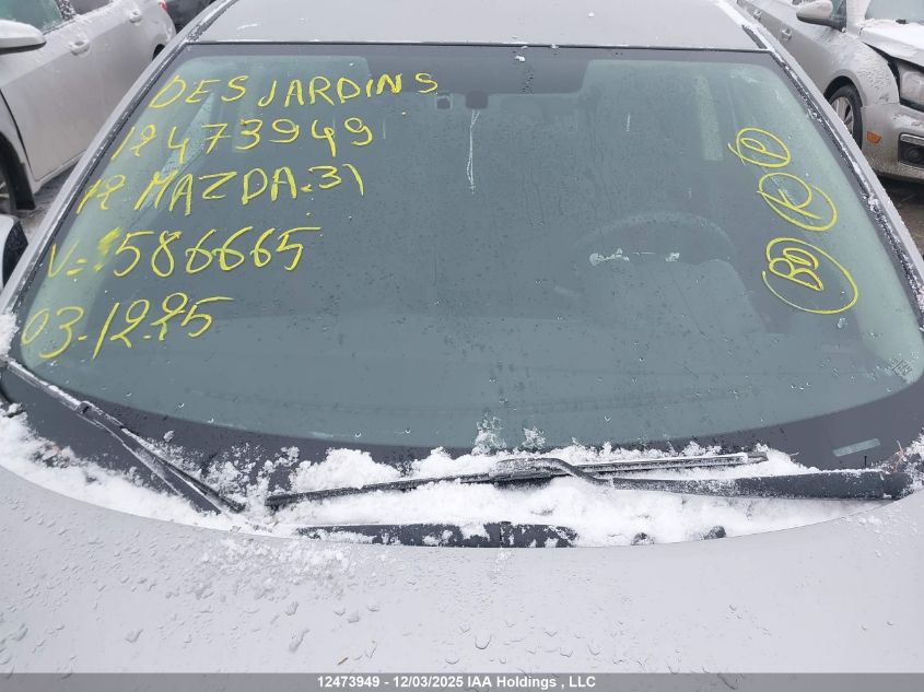 2012 Mazda 3 I VIN: JM1BL1UF5C1586665 Lot: 12473949