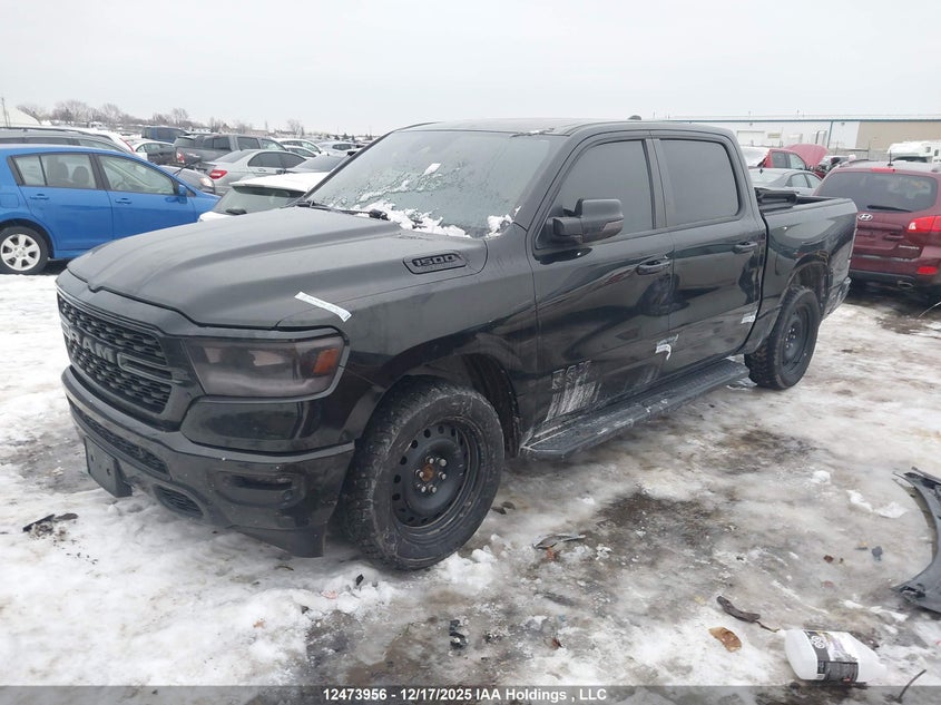 2022 Dodge Ram 1500 5.7 Black Lot 111012473956 Vin 1C6SRFVT9NN196638